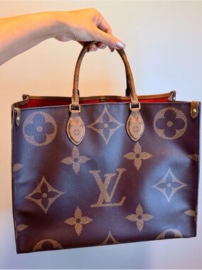 *Final Price* Louis vuitton On The Go GM Reverse Monogram Shoulder Bag